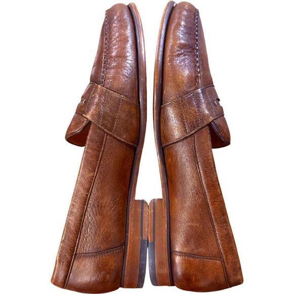 ALAN PAYNE Genuine Exotic Deerskin Shoes Penny Loafers Brown Vero Cuoio Leather main image 7